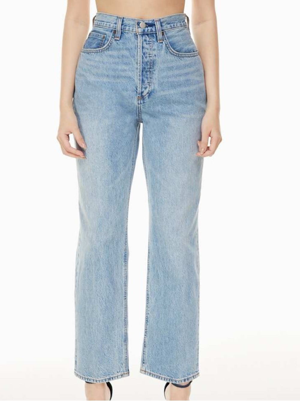 Aritzia Denim Forum the Joni High Rise Loose 29l Size24 mediu Wash straight leg